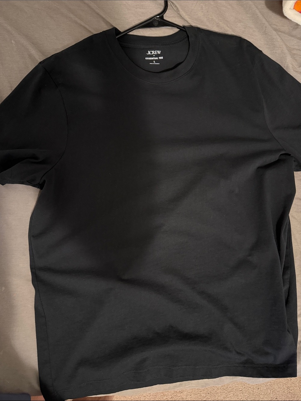 J. Crew Black Short-Sleeve Crewneck Tee